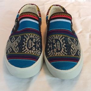 Handmade Patterned Slip On Sneakers